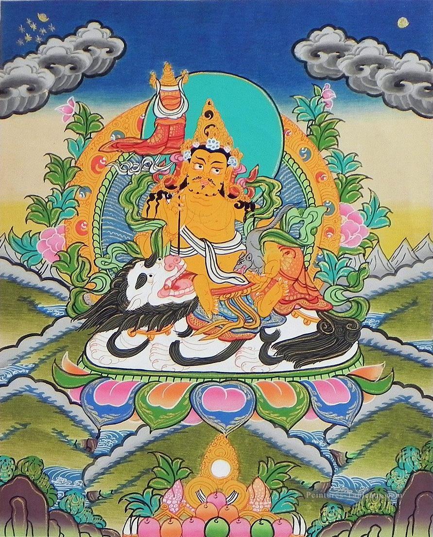 Bouddhisme de Jambala thangka Peintures à l'huile